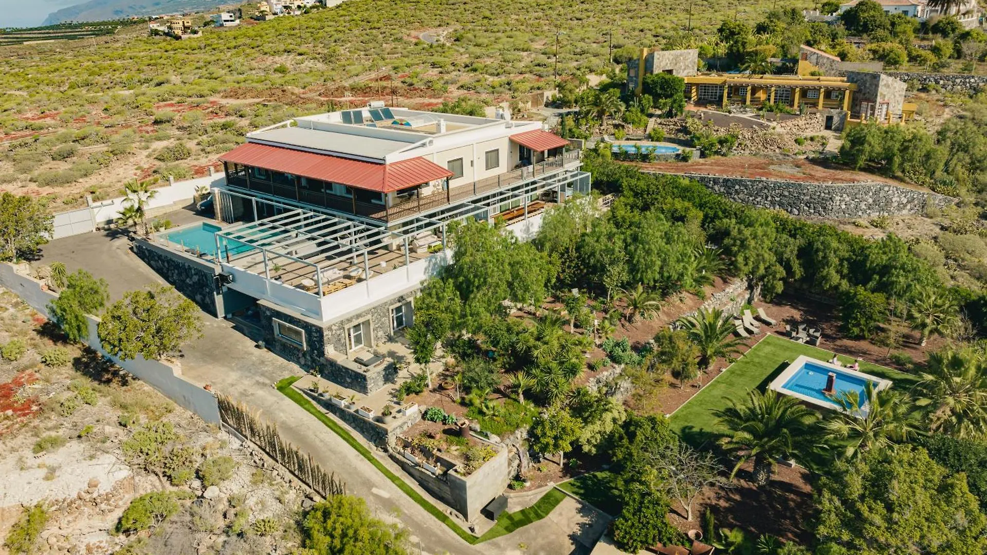 Canaan In Tenerife - Heated Pool, Ocean Views, Palm Garden, Villa Costa Adeje